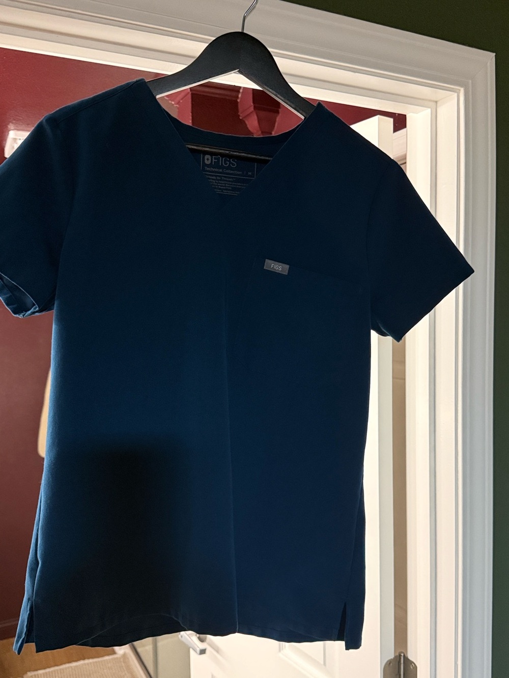 FIGS Deep Navy V-Neck Medical Scrub Top